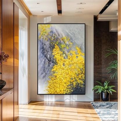 Vibrant Colorado Wildflower Oil Painting – Nature's Beauty in Yellow Hues