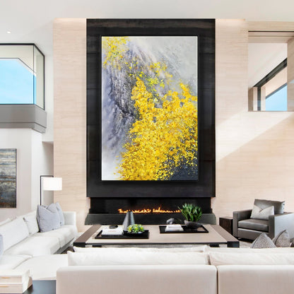 Vibrant Colorado Wildflower Oil Painting – Nature's Beauty in Yellow Hues