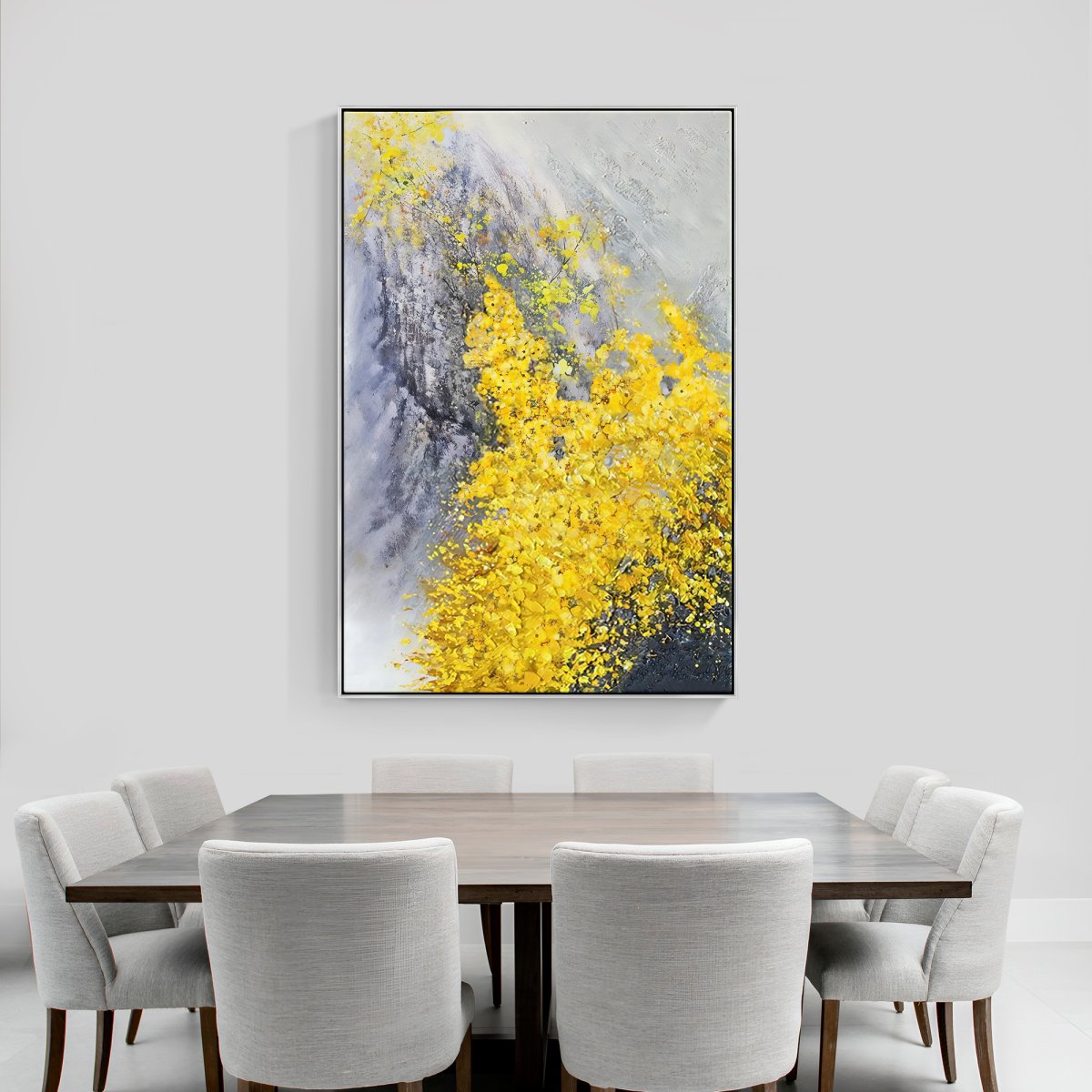 Vibrant Colorado Wildflower Oil Painting – Nature's Beauty in Yellow Hues