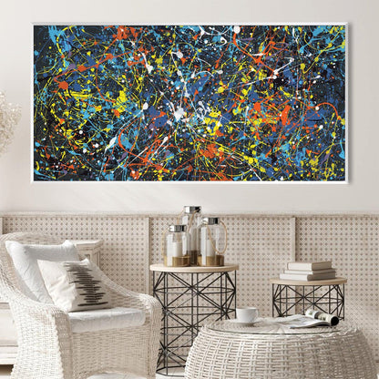 Vibrant Abstract Oil Painting for Modern Home Decor - Colorful Canvas Art Piece