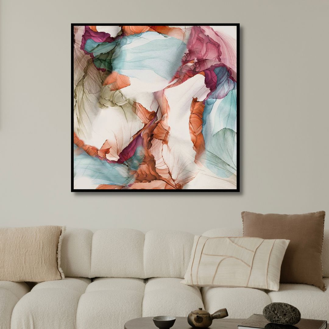 Vibrant Abstract Oil Painting for Modern Home Decor