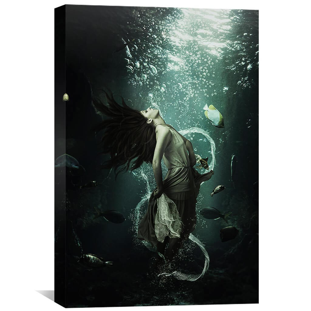 Enchanting Underwater Journey Oil Painting for Elegant Home Decor