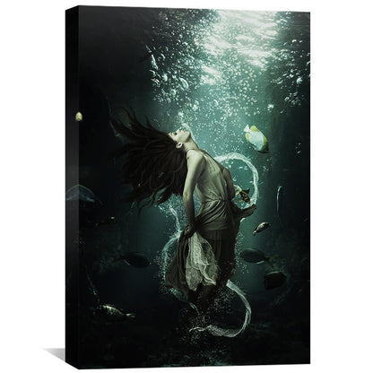 Enchanting Underwater Journey Oil Painting for Elegant Home Decor