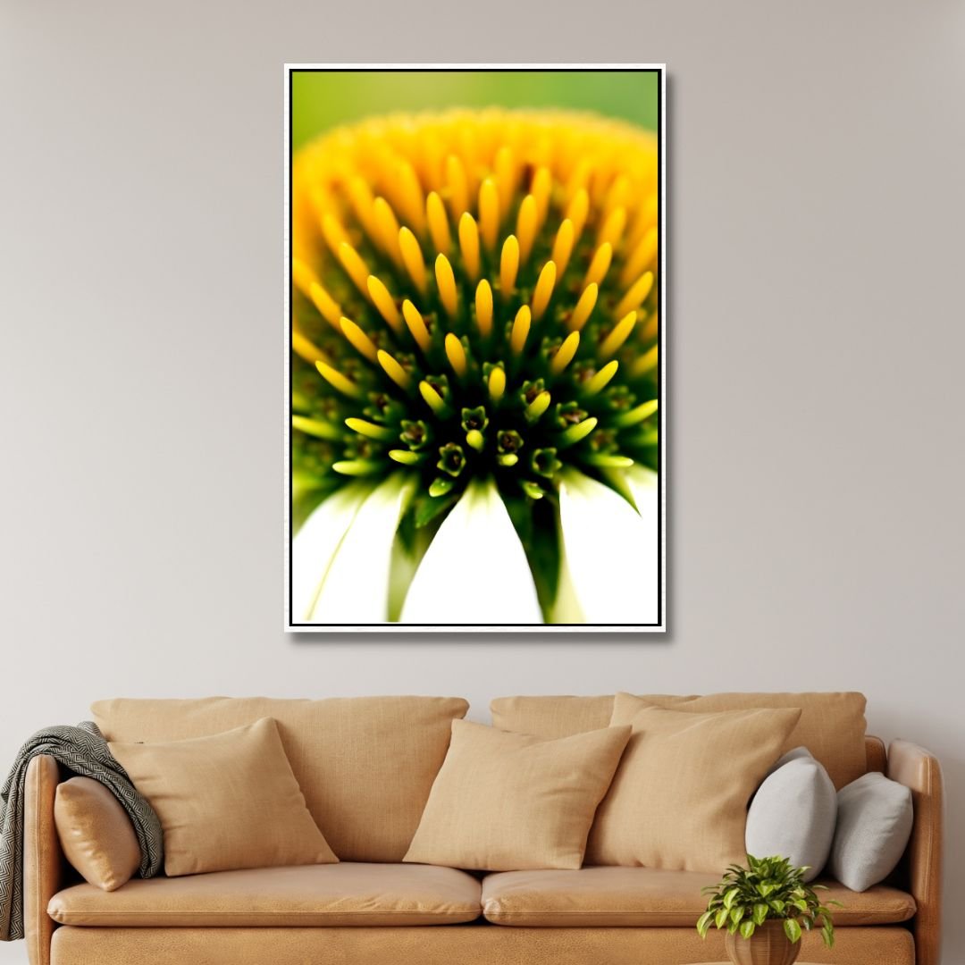 Vibrant Coneflower Oil Painting for Floral Home Decor and Nature Lovers