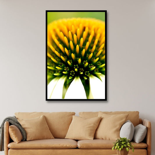 Vibrant Coneflower Oil Painting for Floral Home Decor and Nature Lovers
