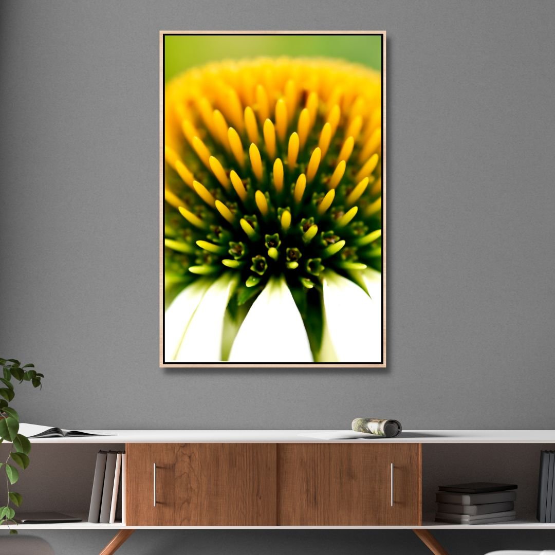 Vibrant Coneflower Oil Painting for Floral Home Decor and Nature Lovers