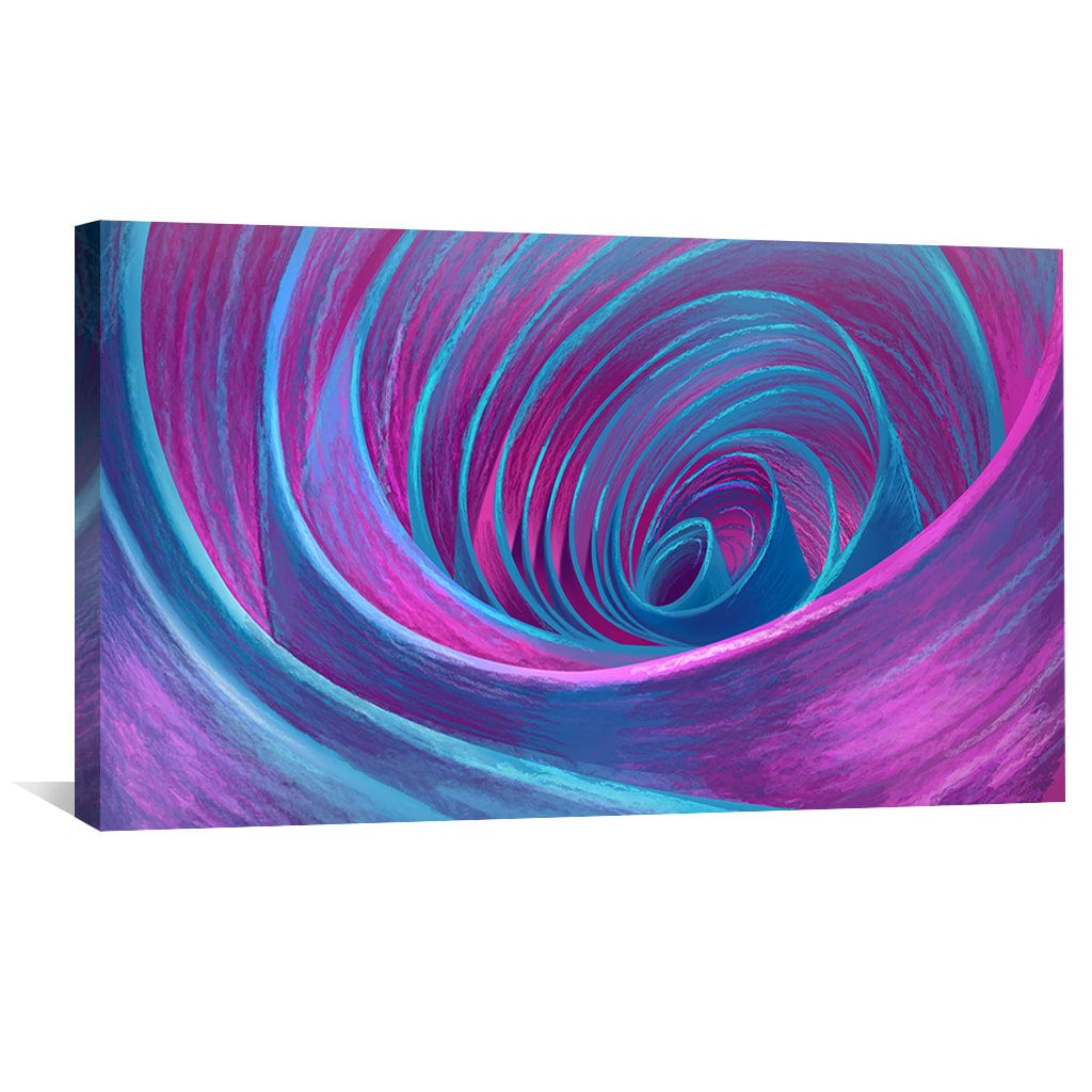 Vibrant Cosmic Spiral Oil Painting for Modern Home Decor