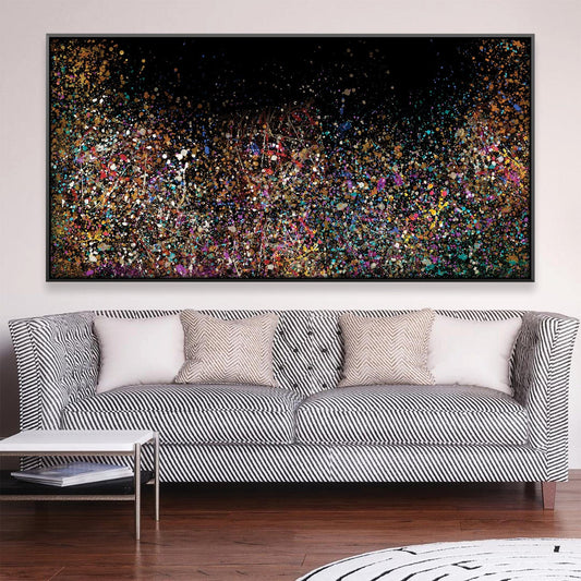 Vibrant Abstract Oil Painting for Modern Home Decor and Artistic Interiors