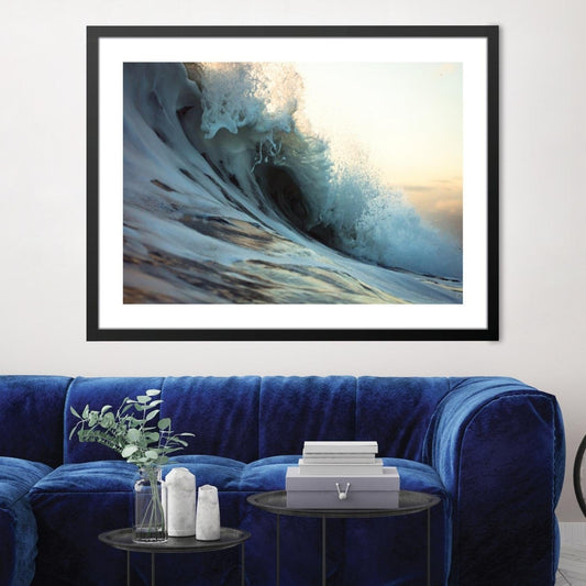 Ocean Waves Art: Captivating Crashing Wave Oil Painting for Coastal Décor