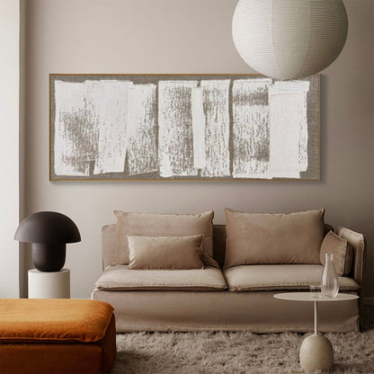 Wabi-Sabi Minimalist Oil Painting for Modern Home Decor