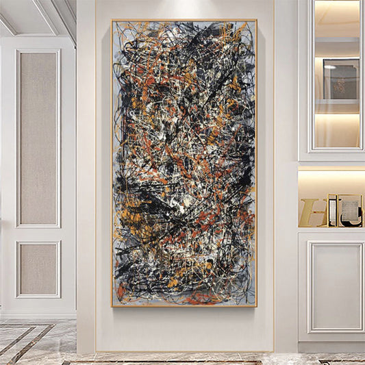 Abstract Expressionism in Colorful Turmoil - Modern Oil Painting