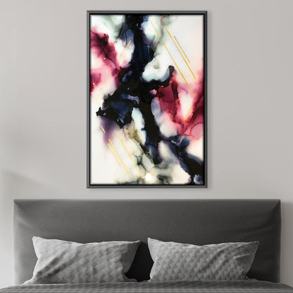 Abstract Dark Matter Oil Painting for Modern Home Decor