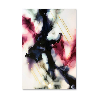 Abstract Dark Matter Oil Painting for Modern Home Decor