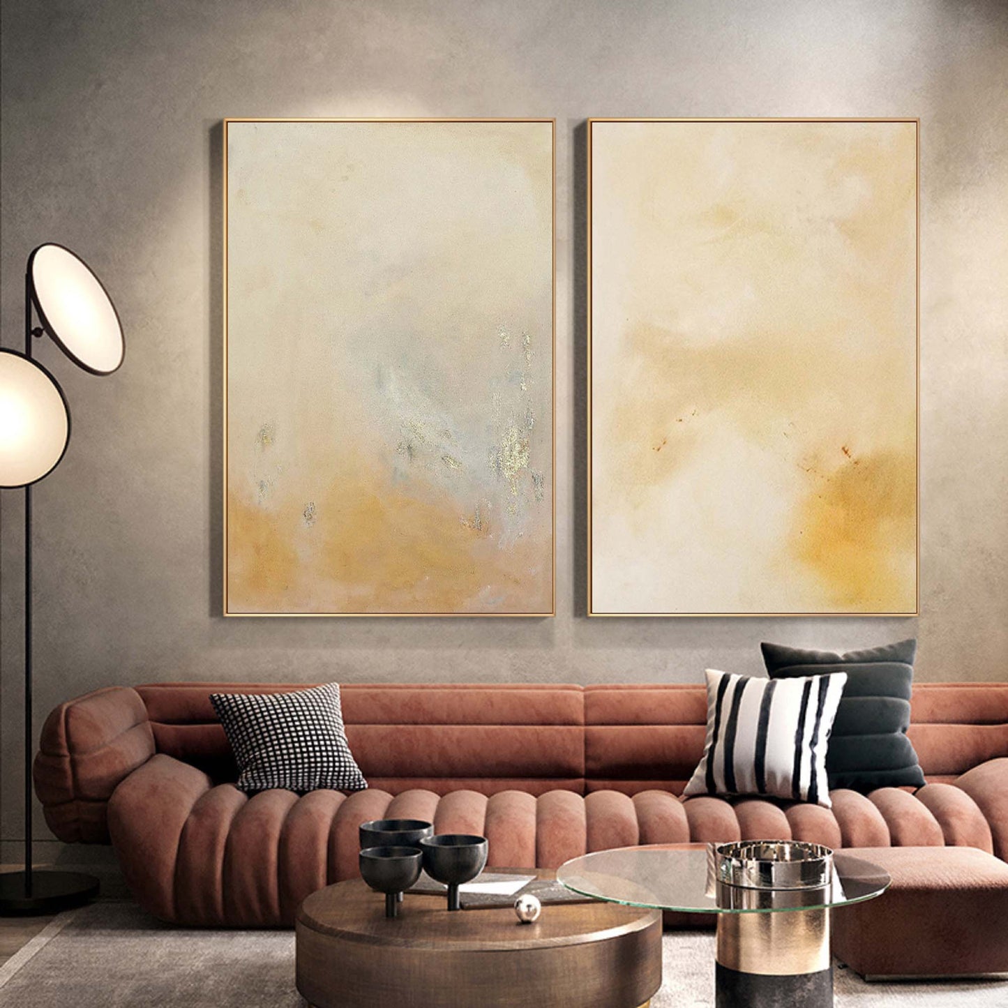 Elegant Minimalist Oil Painting for Modern Home Decor and Contemporary Art Lovers