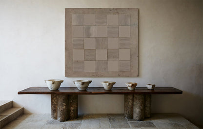 Elegant Wabi-Sabi Minimalist Oil Painting for Modern Home Decor