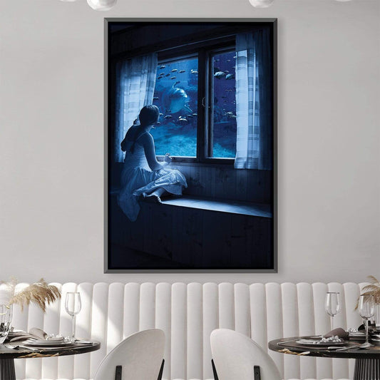 Enchanting Underwater View Oil Painting for Ocean Lovers