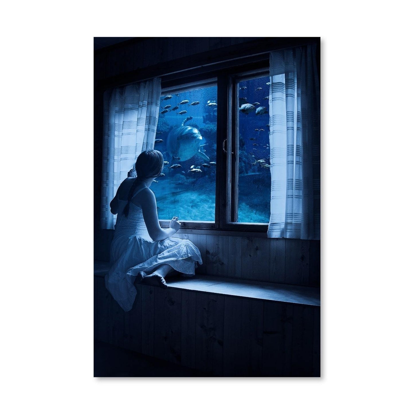 Enchanting Underwater View Oil Painting for Ocean Lovers