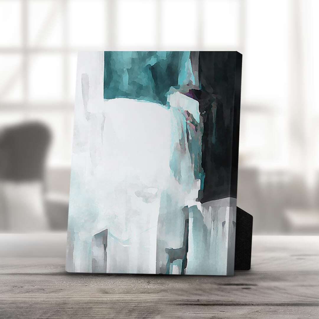 Serene Abstract Ocean Landscape Canvas Art for Modern Home Decor