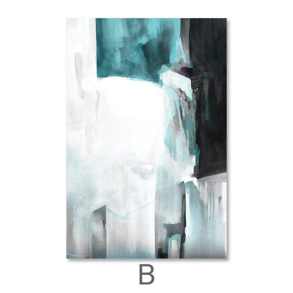 Serene Ocean Abstract Oil Painting for Contemporary Home Decor