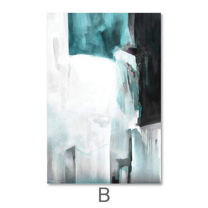 Serene Ocean Abstract Oil Painting for Contemporary Home Decor