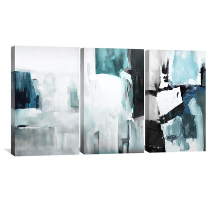Serene Ocean Abstract Oil Painting for Contemporary Home Decor