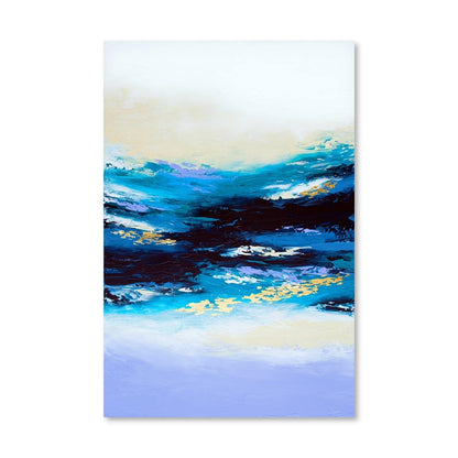 Tranquil Ocean Waves Oil Painting for Serene Home Decor