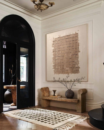 Minimalist Wabi-Sabi Oil Painting for Serene Home Decor and Unique Wall Art