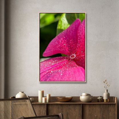Dew-kissed Impatiens Flowers Oil Painting Stunning Floral Art for Home Decor