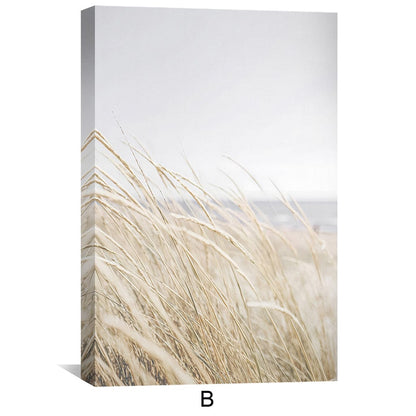 Serene Coastal Waves Triptych Oil Painting for Beach Decor and Relaxing Ambiance