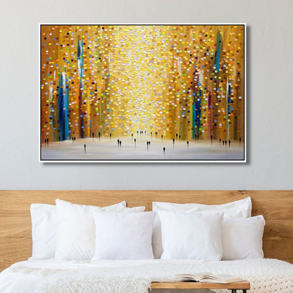 Abstract Dusk's Embrace Oil Painting for Modern Home Decor