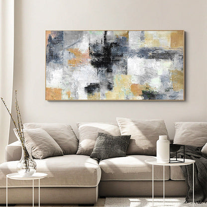 Modern Luxury Abstract Oil Painting for Elegant Home Decor