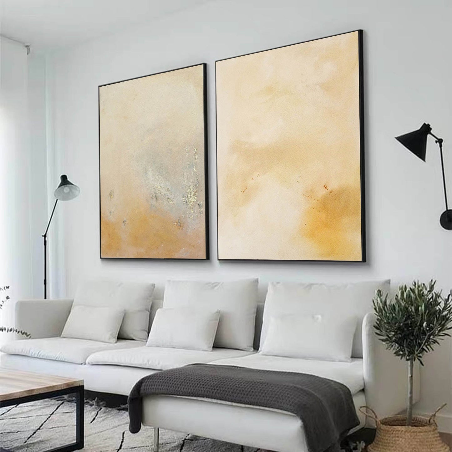 Elegant Minimalist Oil Painting for Modern Home Decor and Contemporary Art Lovers