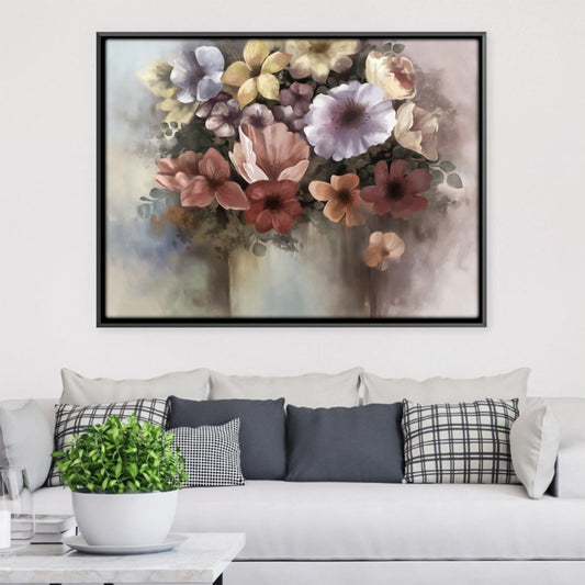 Vibrant Floral Bouquet Oil Painting for Elegant Home D√©cor