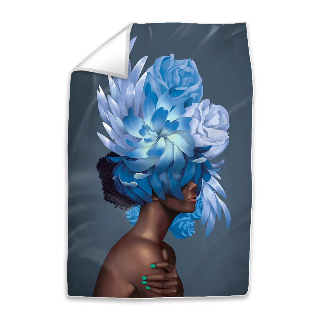 Empowered Woman with Floral Elegance - Stunning Oil Painting for Modern Decor