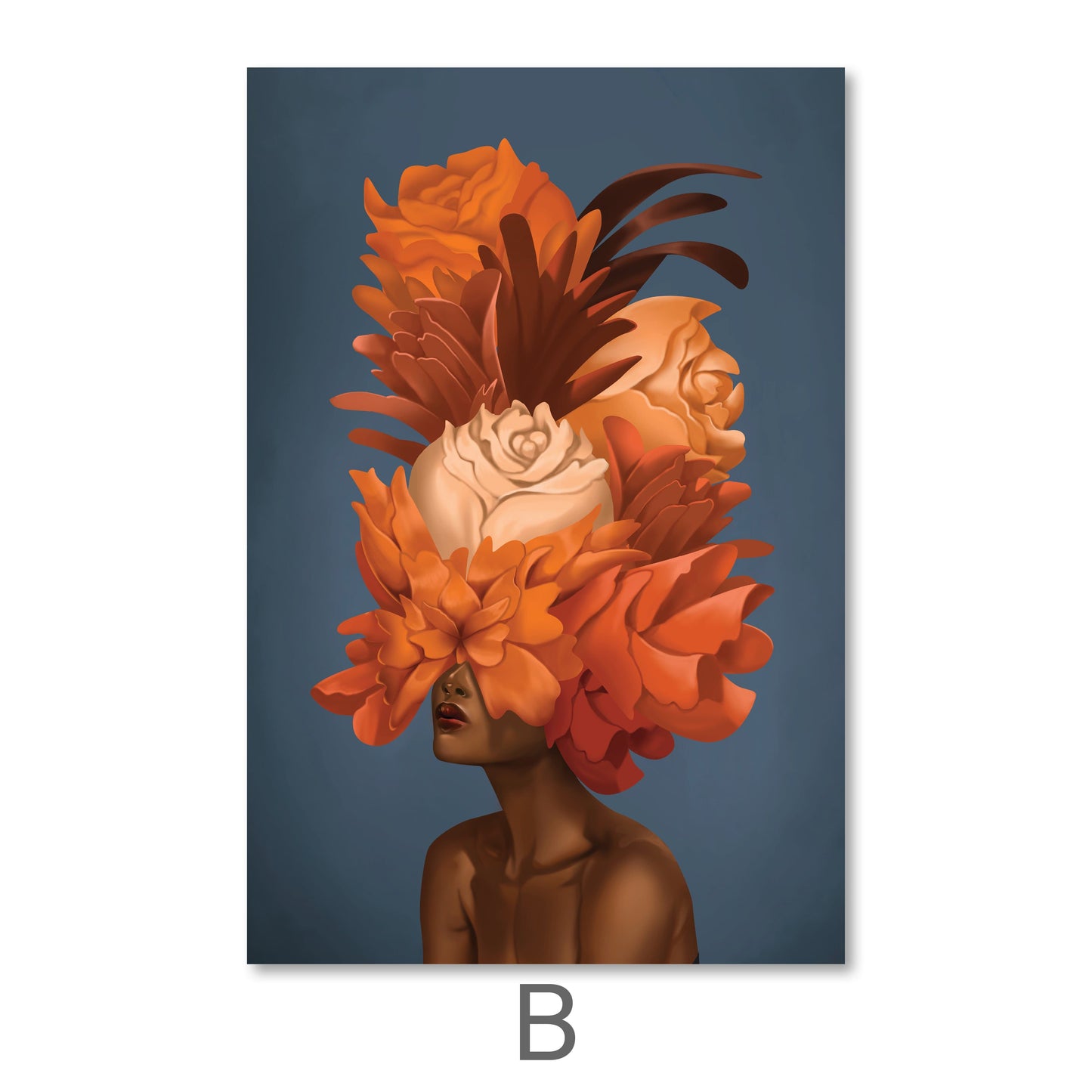 Vibrant Floral Portraits of Empowered Women in Oil Painting