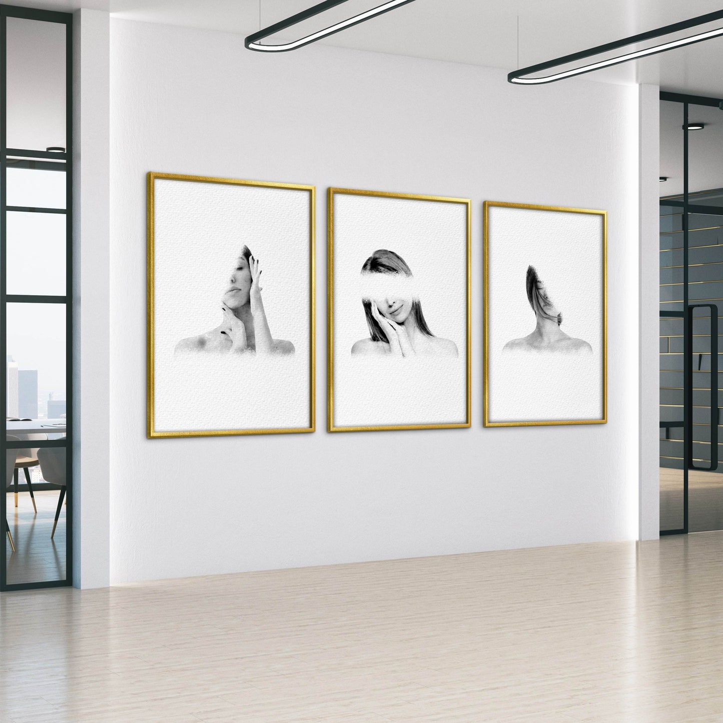 Abstract Portraits of Women in Ethereal Canvas Art