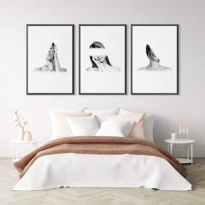 Abstract Portraits of Women in Ethereal Canvas Art