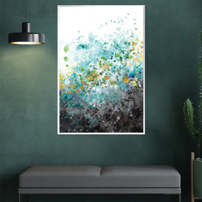 Tranquil Abstract Ocean-Inspired Oil Painting for Modern Décor