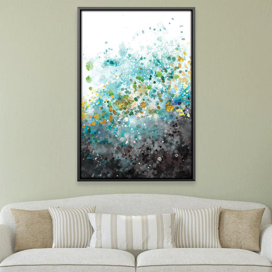 Tranquil Abstract Ocean-Inspired Oil Painting for Modern Décor