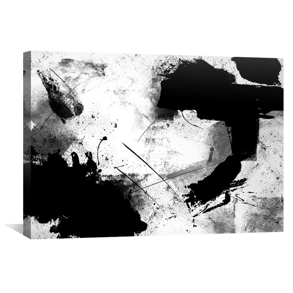 Abstract Black and White Emotion Canvas Art for Elegant Home Decor