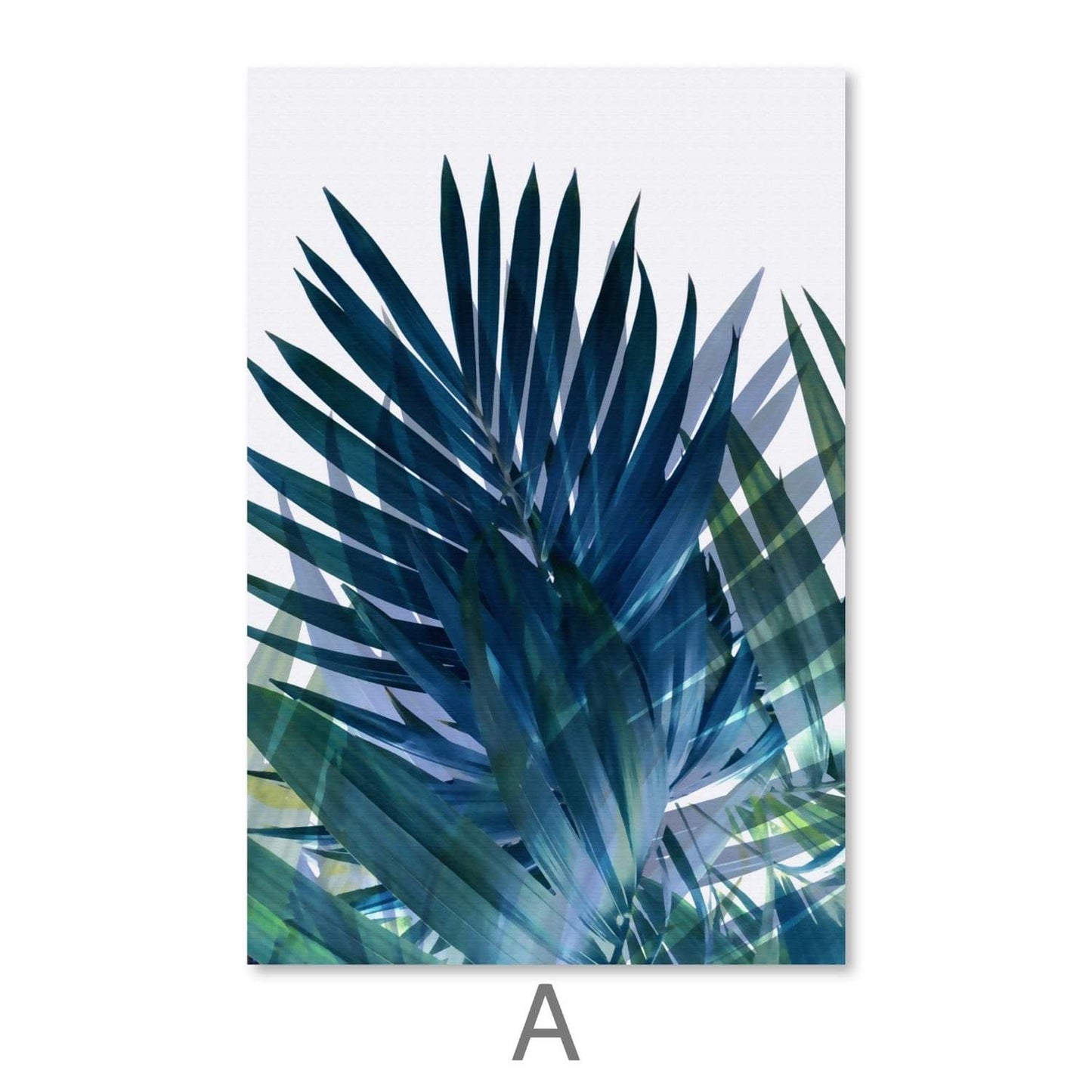 Tropical Leaves Oil Painting for Modern Home Décor