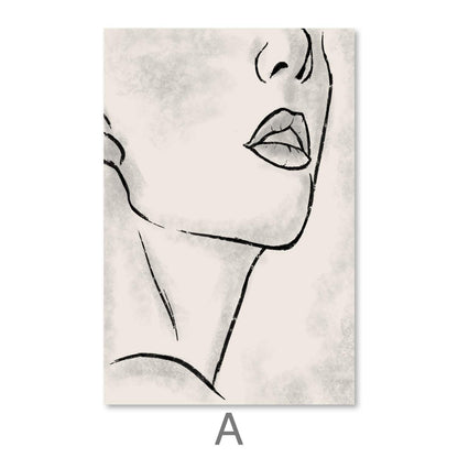 Emotional Abstract Expressions - Modern Minimalist Oil Painting for Elegant Decor