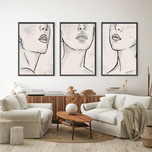 Emotional Abstract Expressions - Modern Minimalist Oil Painting for Elegant Decor