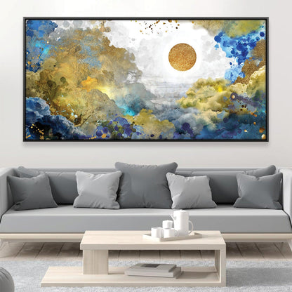 Radiant Sunlight Abstract Oil Painting for Modern Home Decor