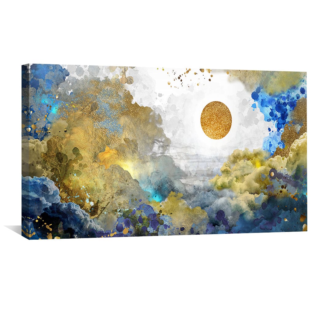 Radiant Sunlight Abstract Oil Painting for Modern Home Decor