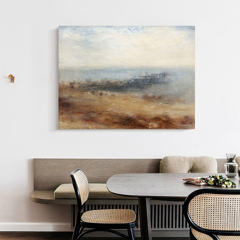 Serene Modern Landscape Oil Painting for Contemporary Home Decor