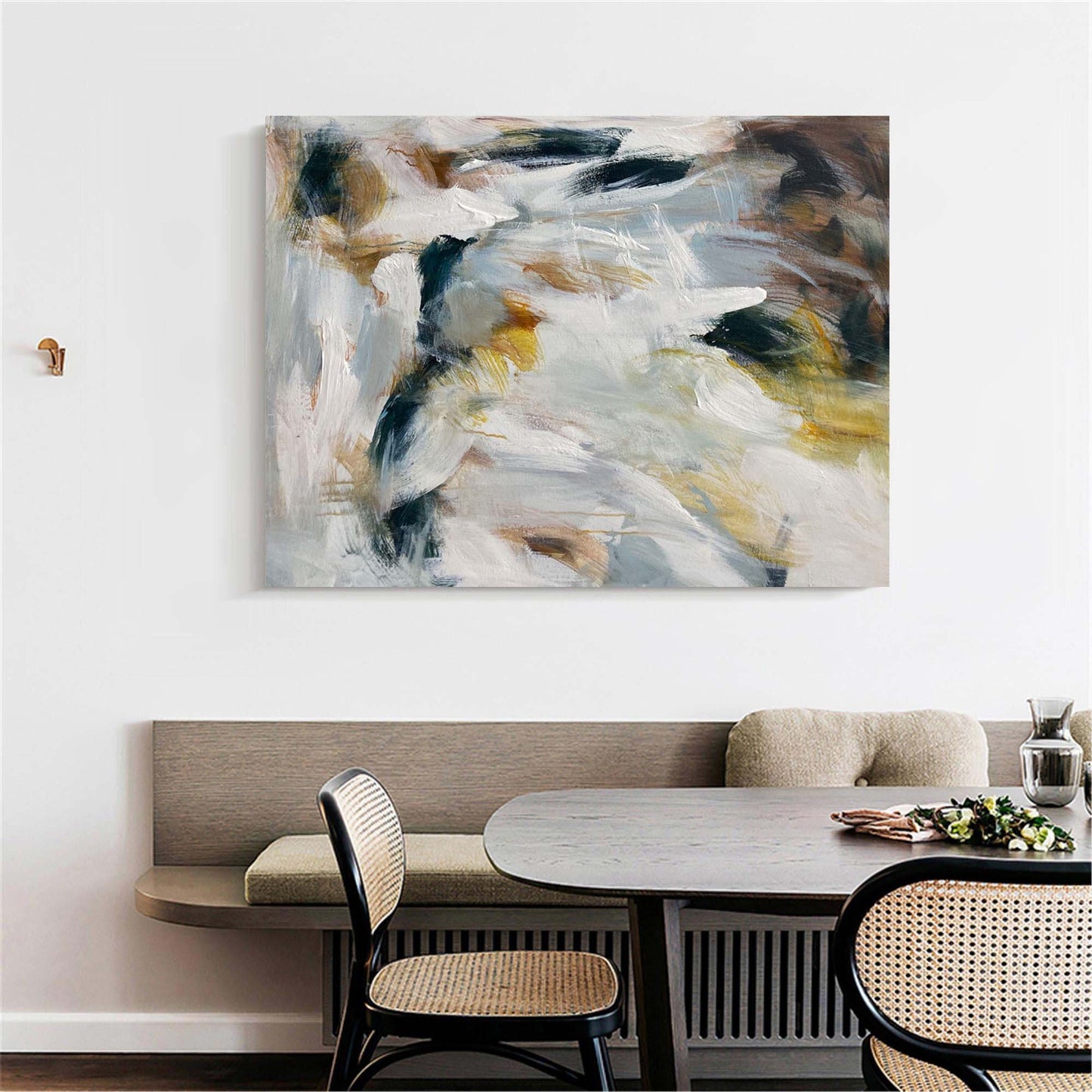 Serene Modern Abstract Oil Painting for Contemporary Home Decor