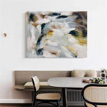 Serene Modern Abstract Oil Painting for Contemporary Home Decor