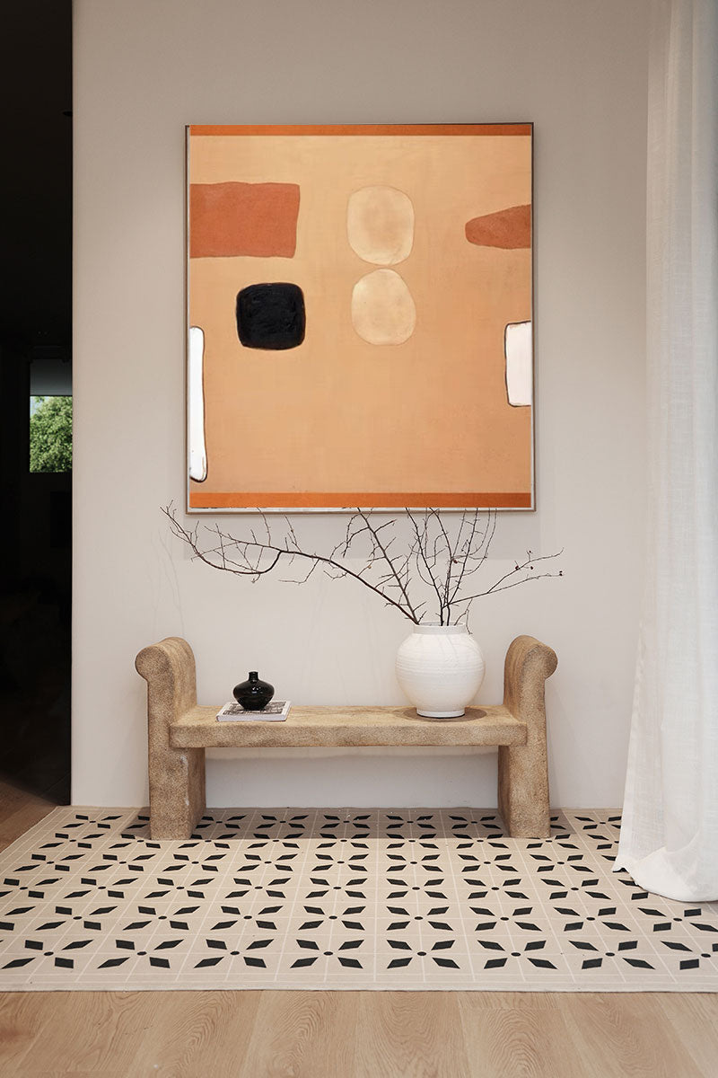 Contemporary Minimalist Oil Painting for Modern Home Decor