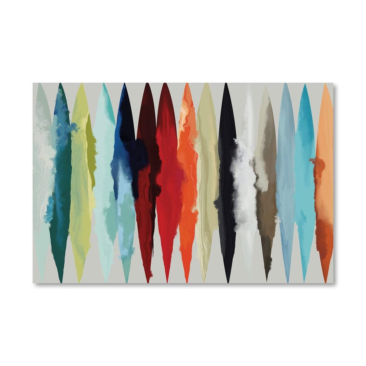 Vibrant Abstract Surf Waves Oil Painting for Modern Home Décor